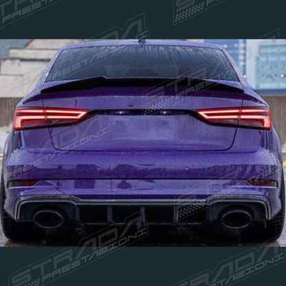 Audi 8V S3/RS3 Rear Spoiler in Carbon Fibre - Saloon