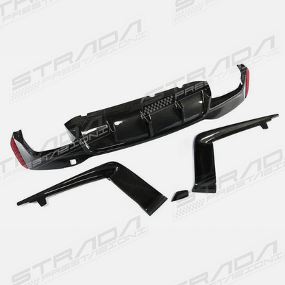 BMW F90 M5 3PCS Rear Diffuser & Canards in Carbon Fibre