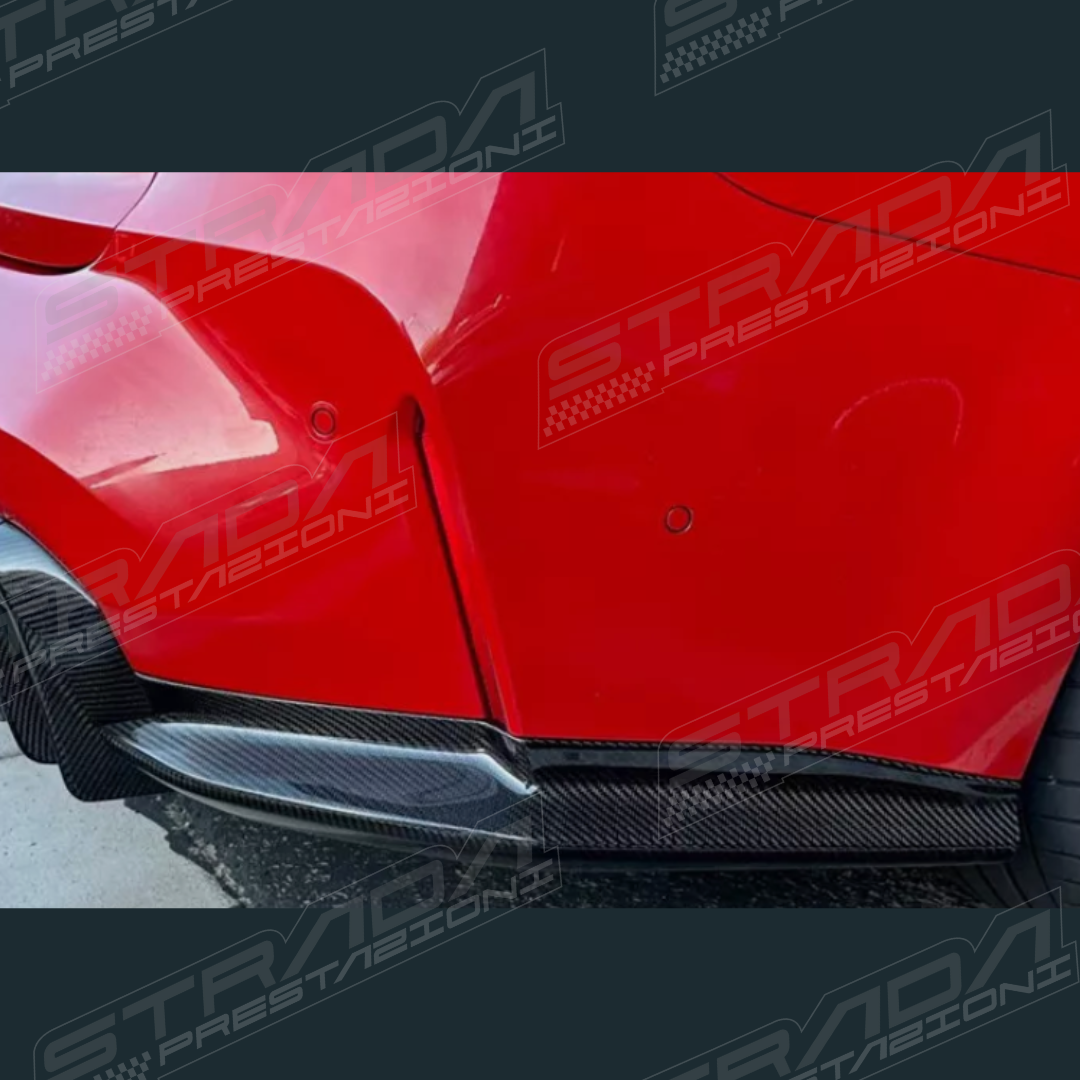 BMW G80 M3 Rear Canards in Carbon Fibre