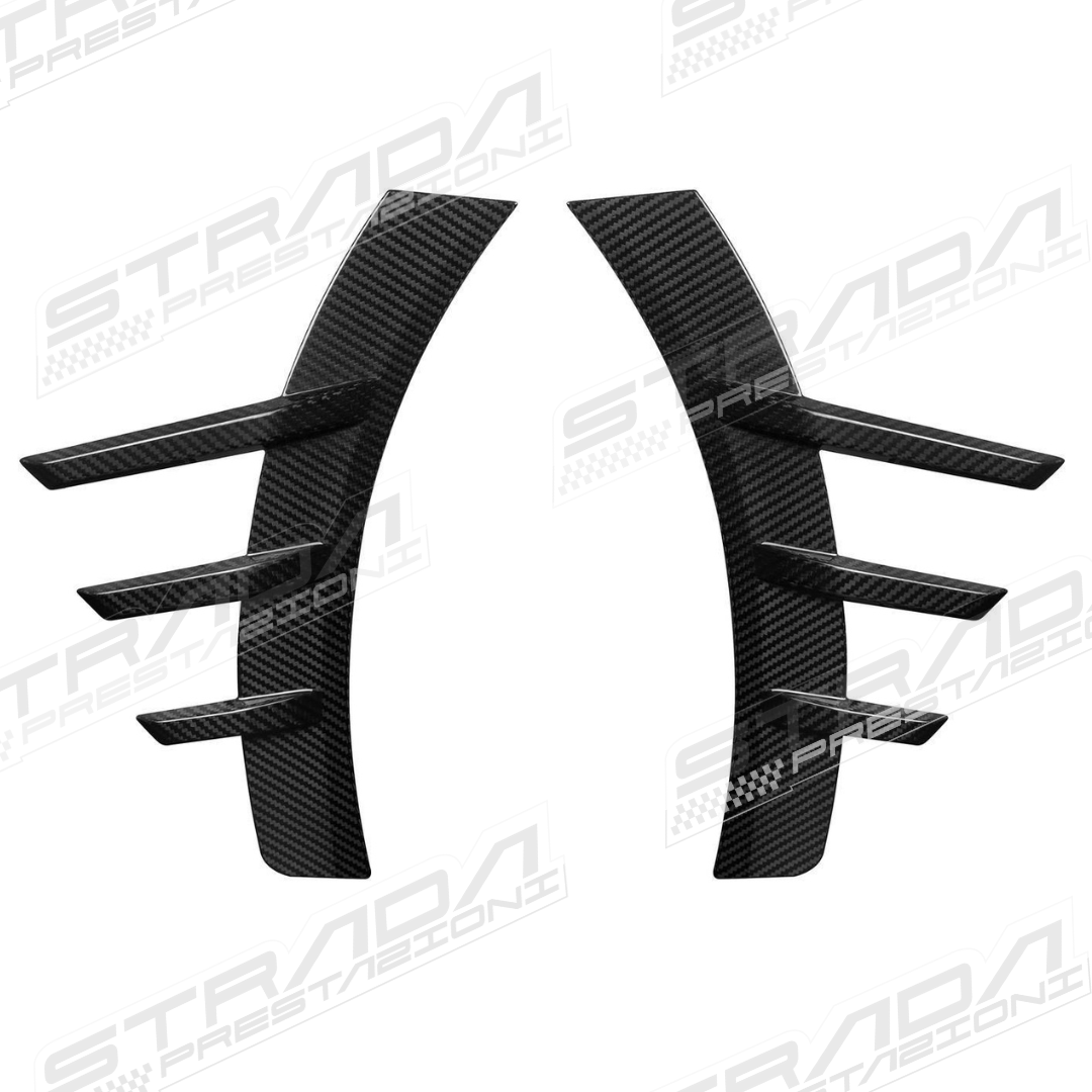 BMW G87 M2 M Performance Style Rear Side Spats in Pre Preg Carbon Fibre