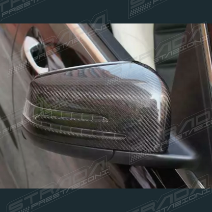 Mercedes W204 C63 AMG Wing Mirror Covers in Carbon Fibre