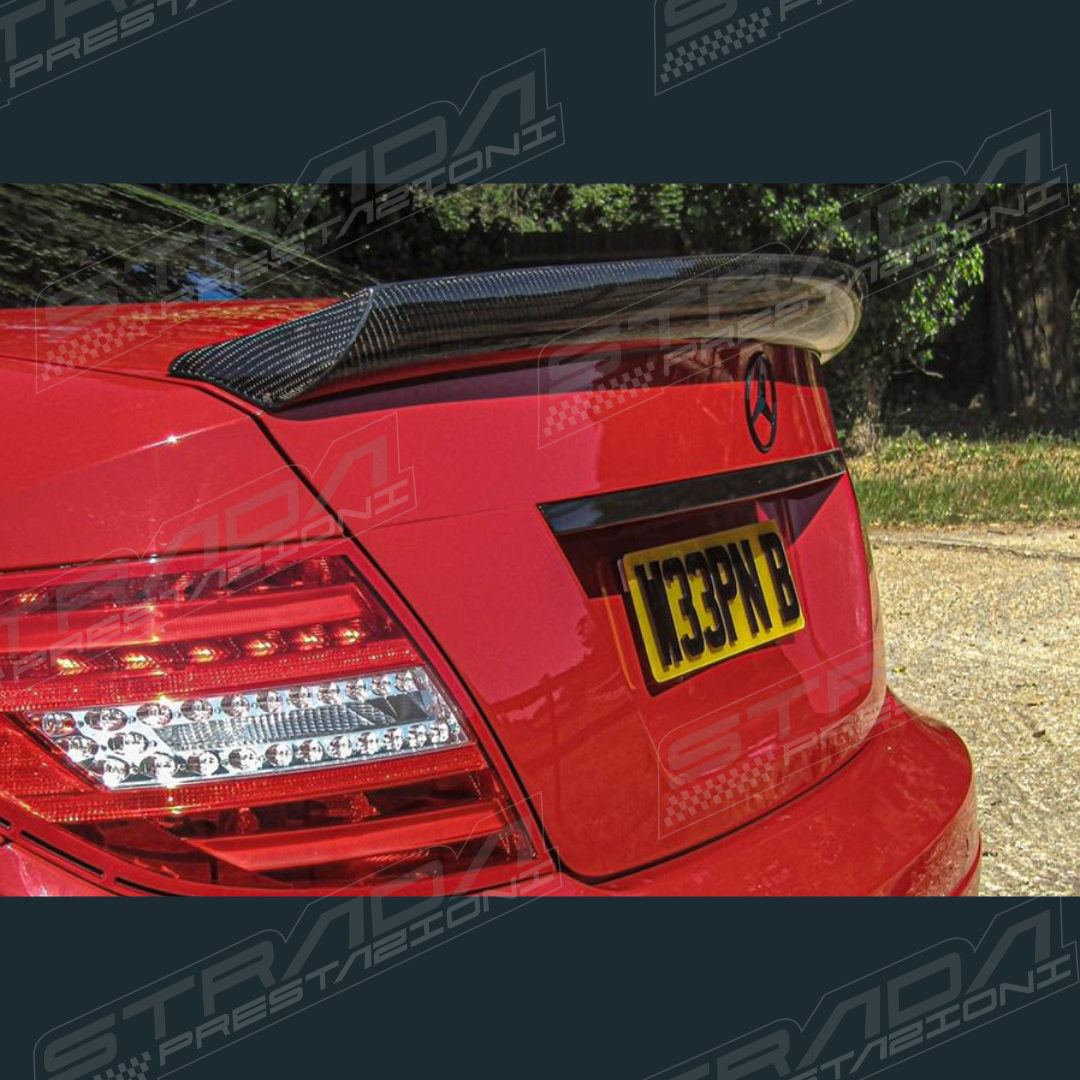 Mercedes W204 C63 AMG Rear Spoiler in Carbon Fibre